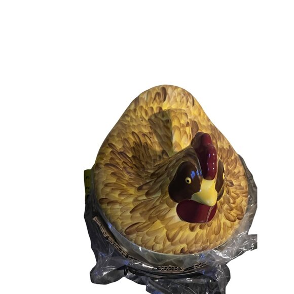 Temp-Tations Presentable Ovenware Chicken-Shaped Casserole Dish With Lid - Picture 4 of 15